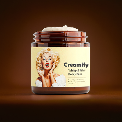 Creamify's Whipped Beef Tallow & Manuka Honey Organic Nourishing Cream