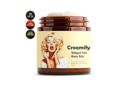 Creamify's Whipped Beef Tallow & Manuka Honey Organic Nourishing Cream